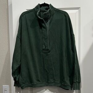 Aerie oversized snap button sweatshirt Large